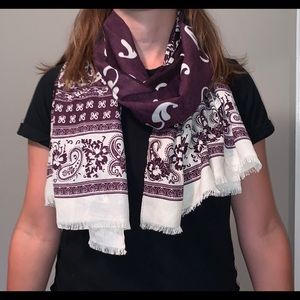 Purple scarf
